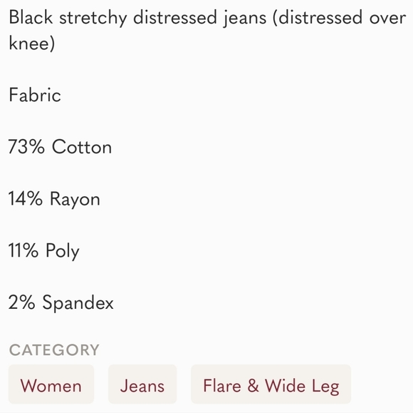 Flare Leg Distressed Jeans Plus Size - Picture 4 of 4